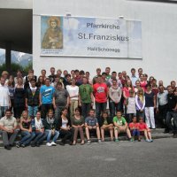 Abschlussbild mit den Wallfahrern aus Rom