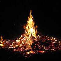 und natürlich mit Feuer!
