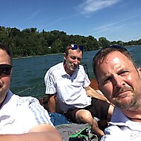 3 Männer im Boot