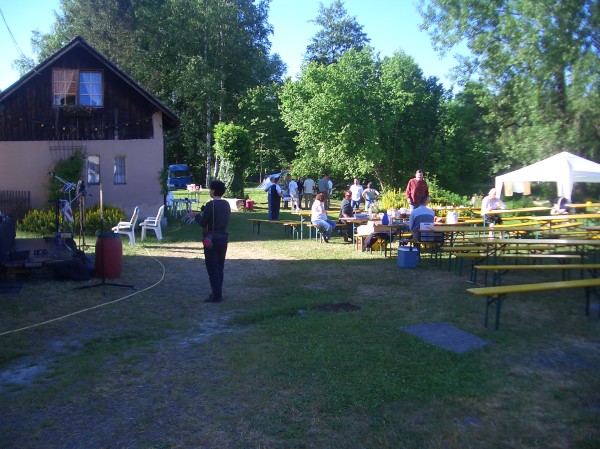 damals noch auf der vordere Wiese